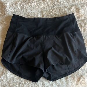 Lululemon Speed Up High-Rise Black Lined Short 2.5”